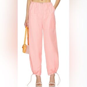 SNDYS x Revolve Med Hip Hop Streetwear Dance Paloma Pink Parachute Pants Ripstop